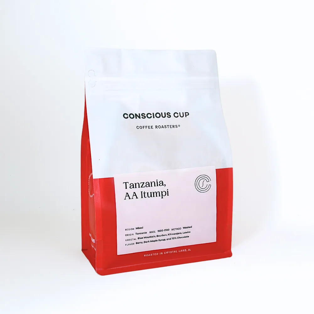 tanzania, aa itumpi coffee by conscious cup coffee roasters - crystal lake