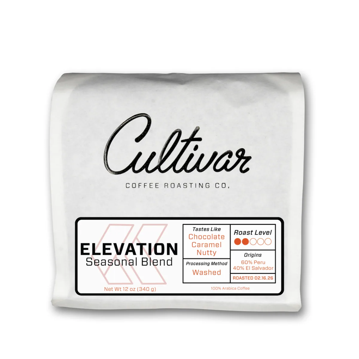 elevation seasonal blend coffee by cultivar coffee roasting co.