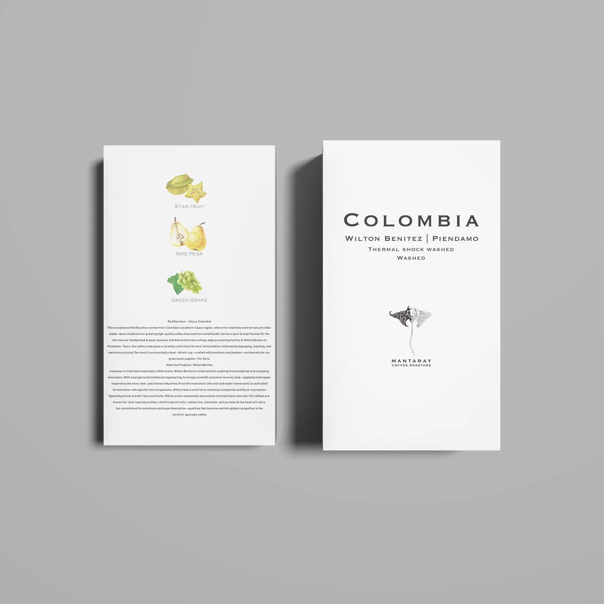 colombia wilton benitez | piendamo cauca (single origin filter) coffee by manta ray coffee roasters