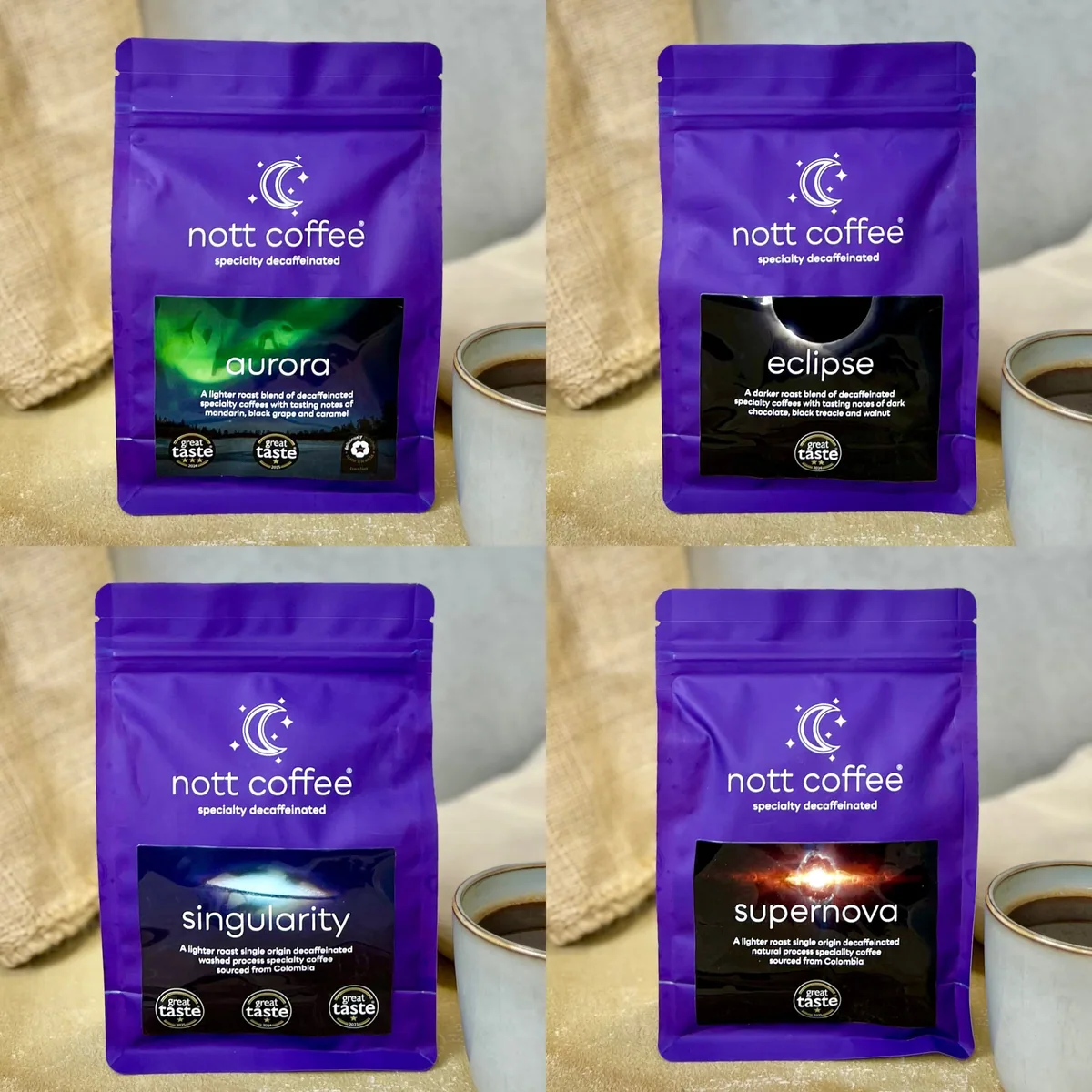 nott coffee by danelaw - decaf discovery 4x250g coffee by danelaw coffee