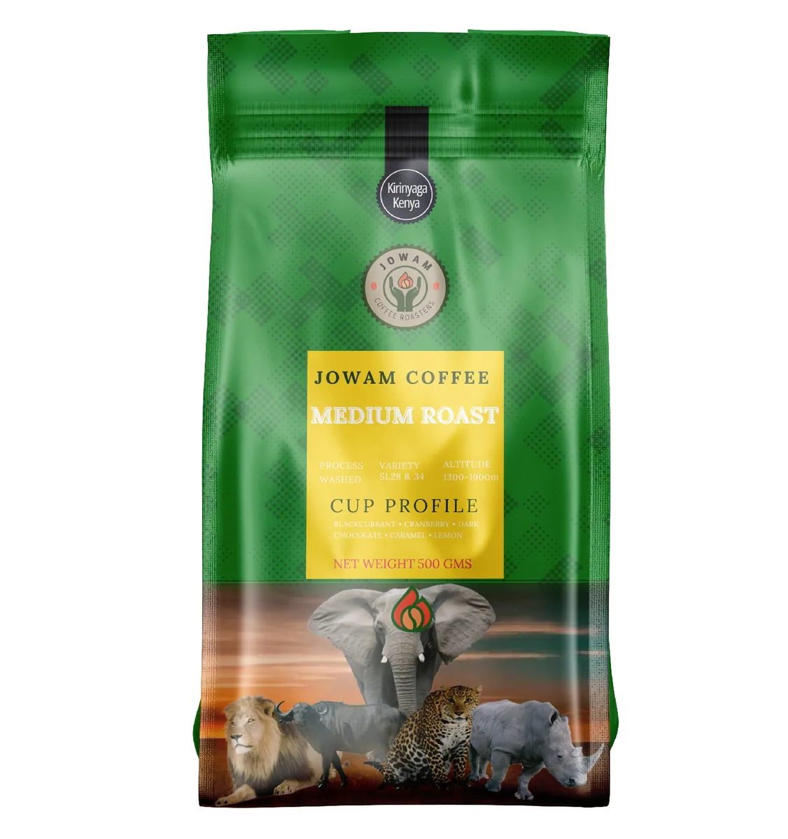 kirinyaga medium roast – 500g - kenya coffee by jowam coffee roasters