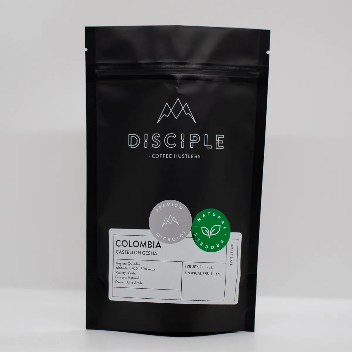 colombia - castellon gesha / natural (reserve range) coffee by disciple roasters