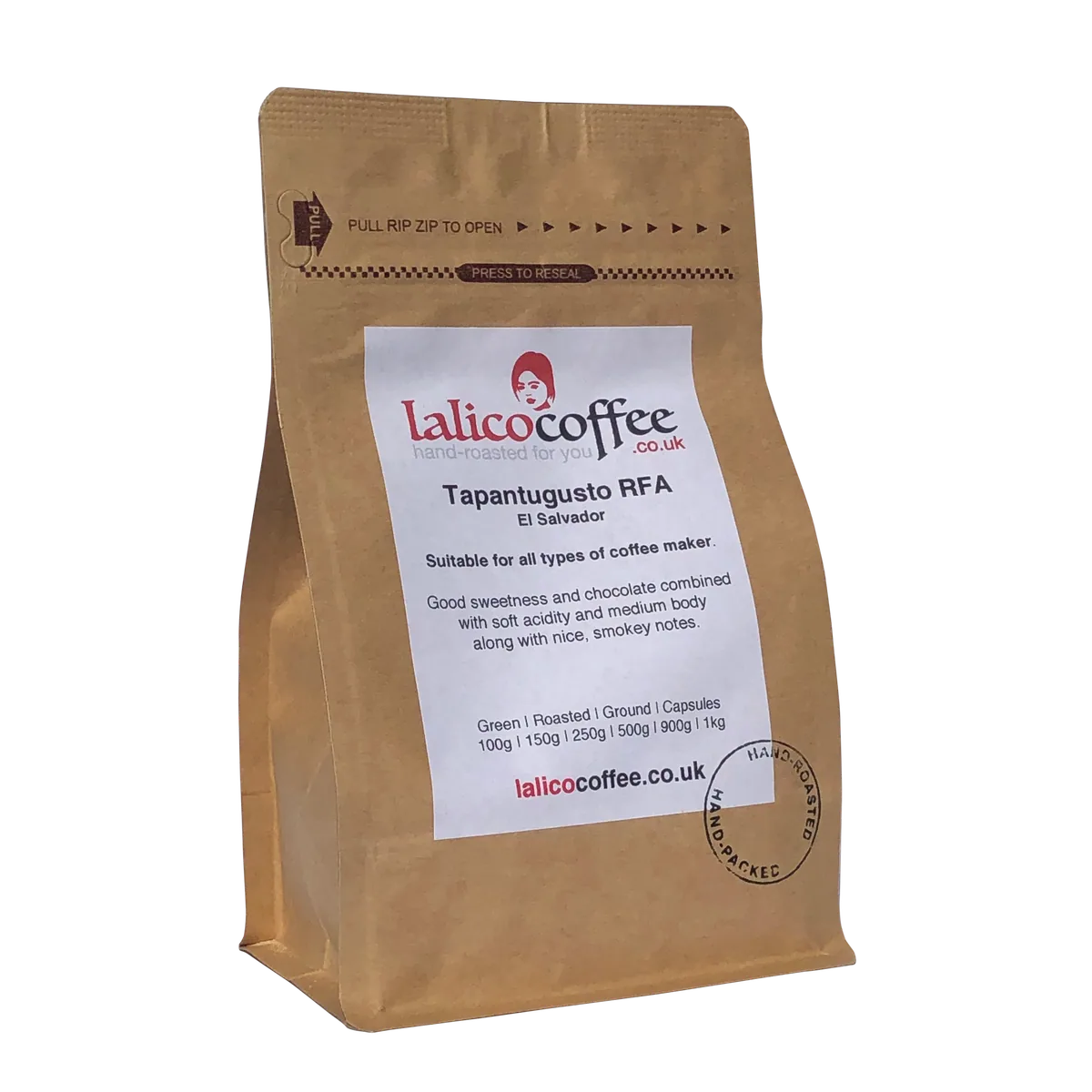 el salvador shg rfa finca tapantuguste - red bourbon - grainpro rfa coffee by lalico coffee