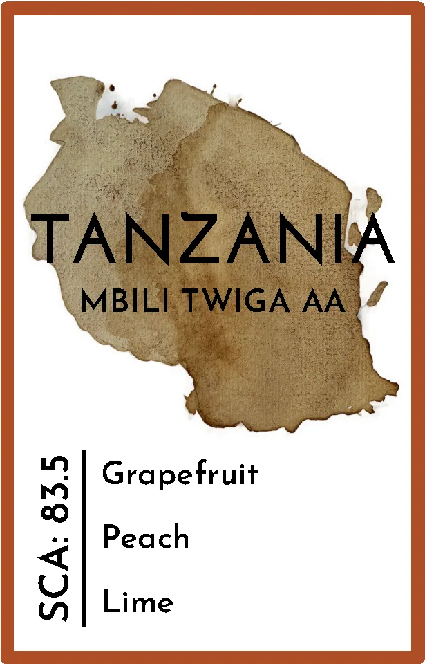 tanzania twiga mbili aa coffee by wooden hill coffee company limited