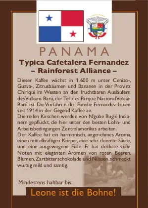 panama typica cafetalera fernandez coffee by leone caffè