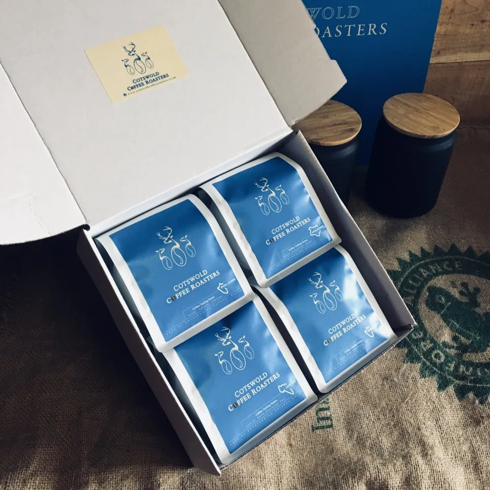 4 pack coffee boxed selection (speciality) coffee by cotswold coffee roasters