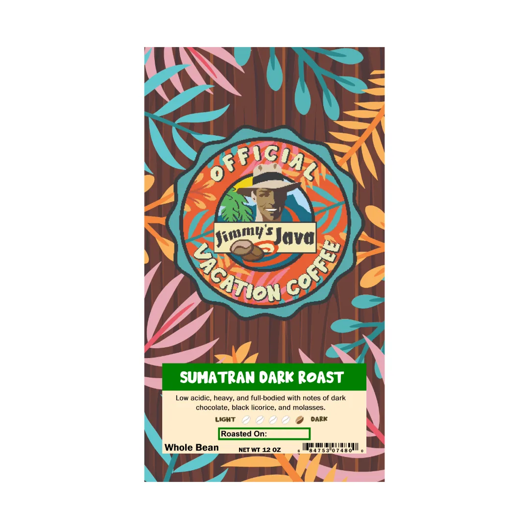 4oz bag of sumatran takengon kkgo dark roast coffee coffee by jimmy's java