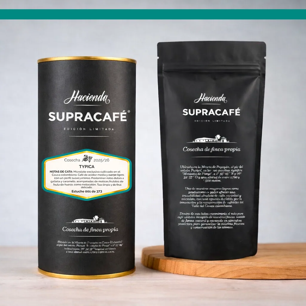 café de colombia de cosecha propia hacienda supracafé typica 250g - colombia coffee by supracafé s.a.