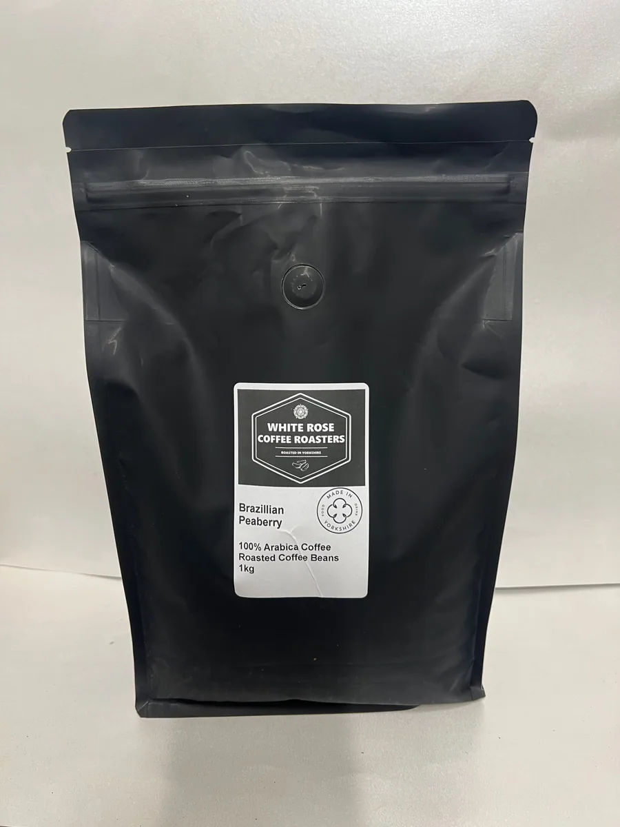 brazil peaberry arabica roasted coffee coffee by pennine tea & coffee ltd