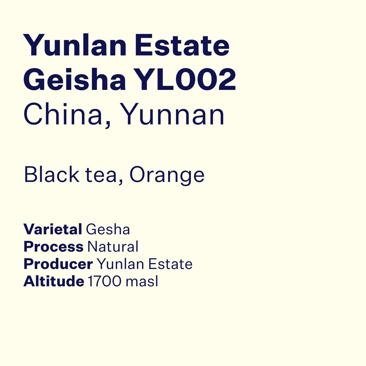 yunlan estate geisha yl002 coffee by high note roasters