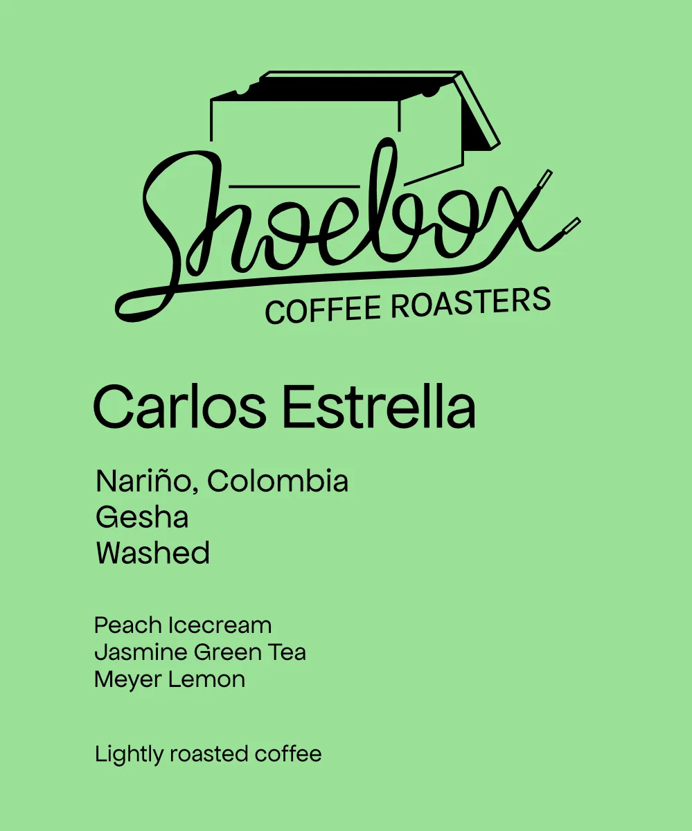 colombia carlos estrella gesha washed - colombia coffee by shoebox coffee