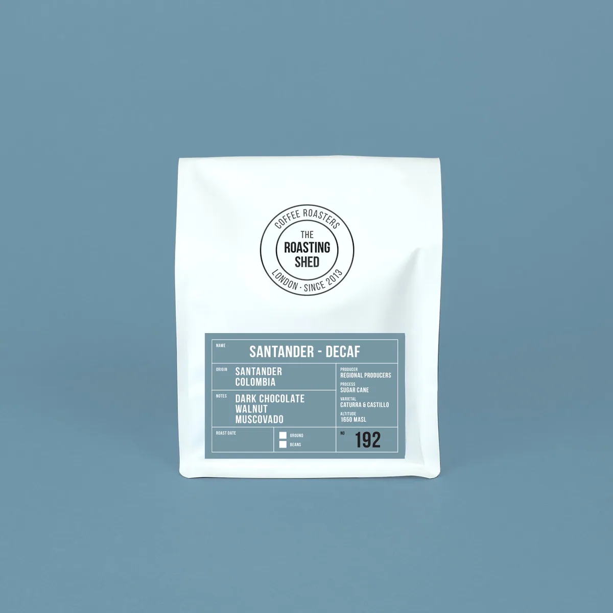 decaf santander - colombia coffee by the roasting shed