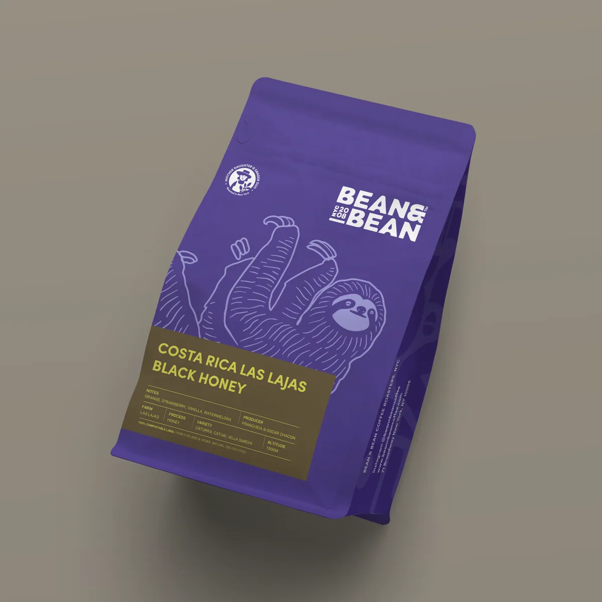 costa rica las lajas black honey coffee by bean & bean queens — roastery & cafe