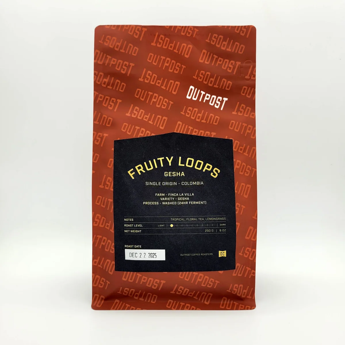 colombia - fruity loops - gesha coffee by outpost coffee roasters ltd