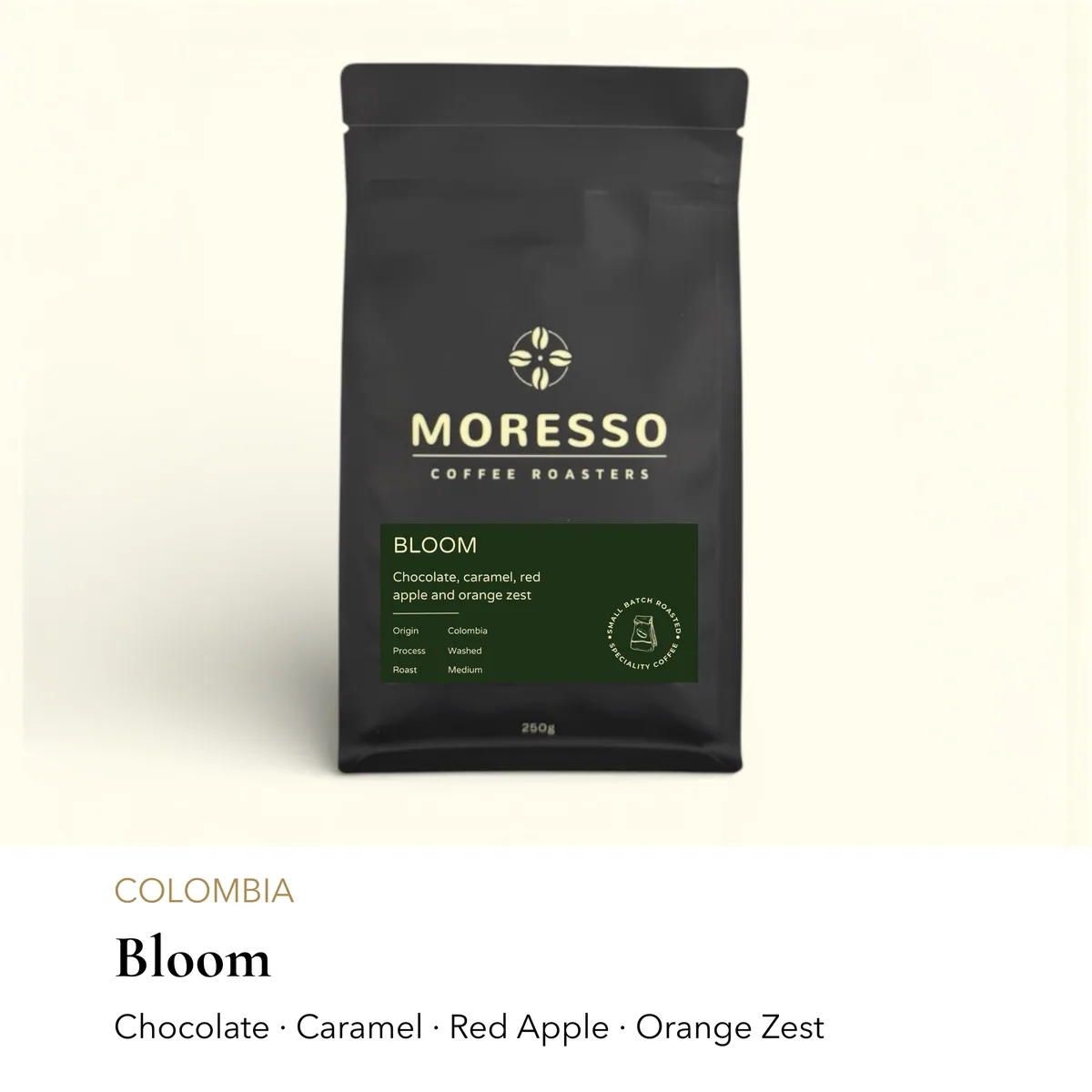 colombia bloom coffee by moresso coffee roasters