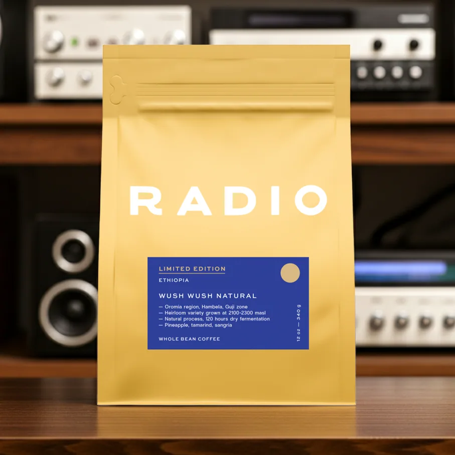 ethiopia: wush wush natural - ethiopia coffee by radio roasters coffee