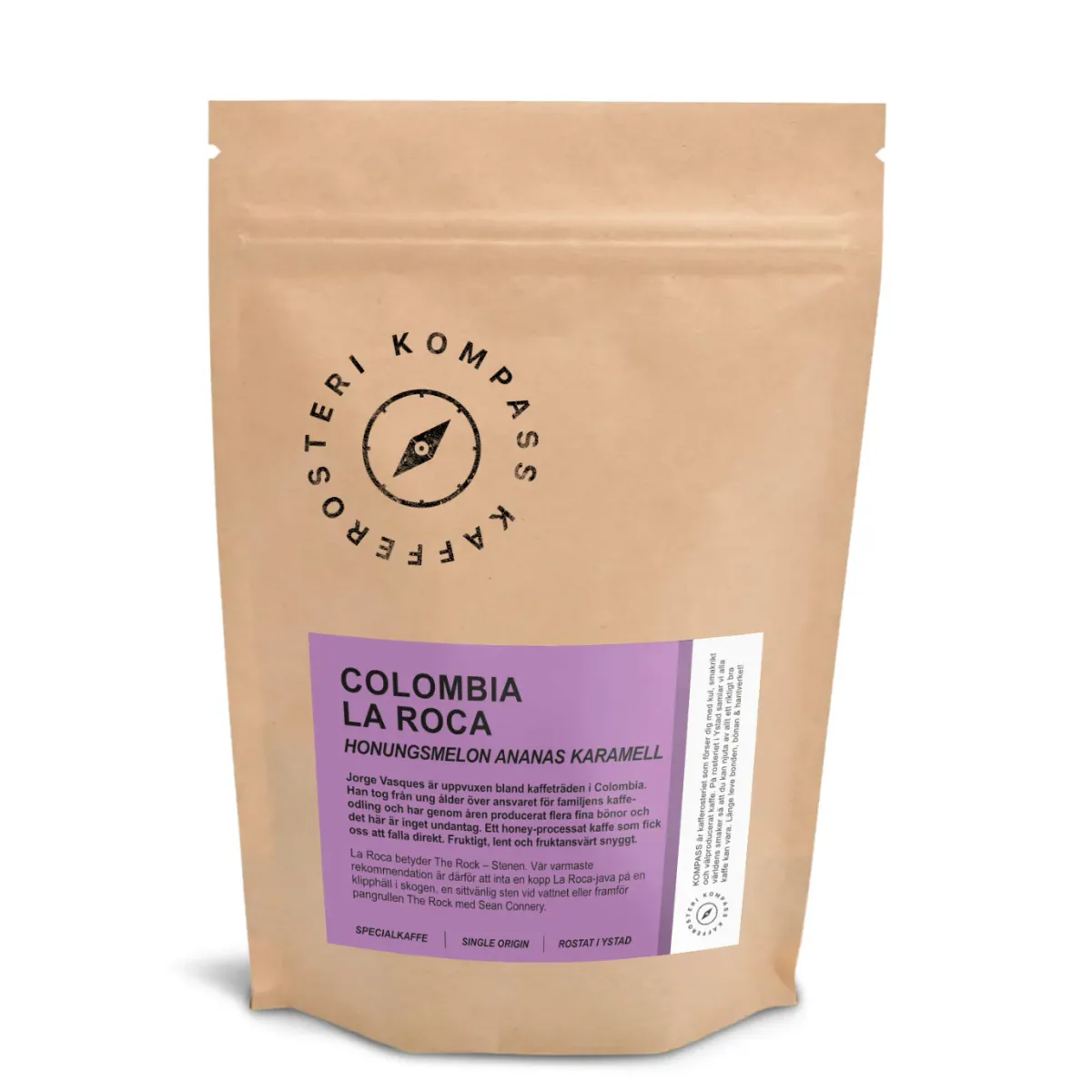 colombia la roca 250g - colombia coffee by kompass kafferosteri