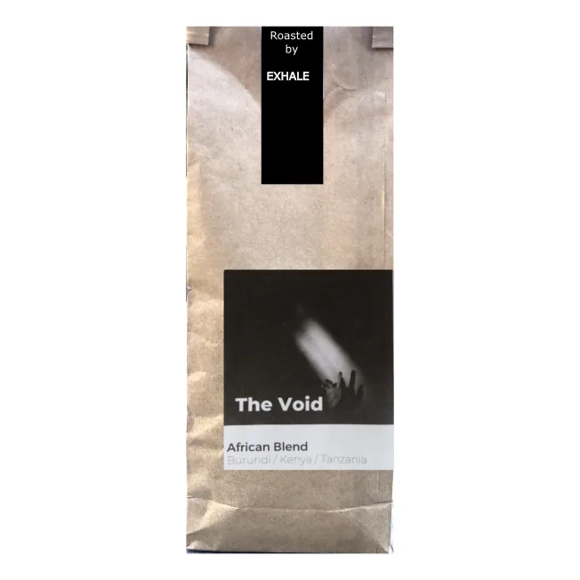 the void blend - kenya + burundi + tanzania coffee by exhale coffee roastery