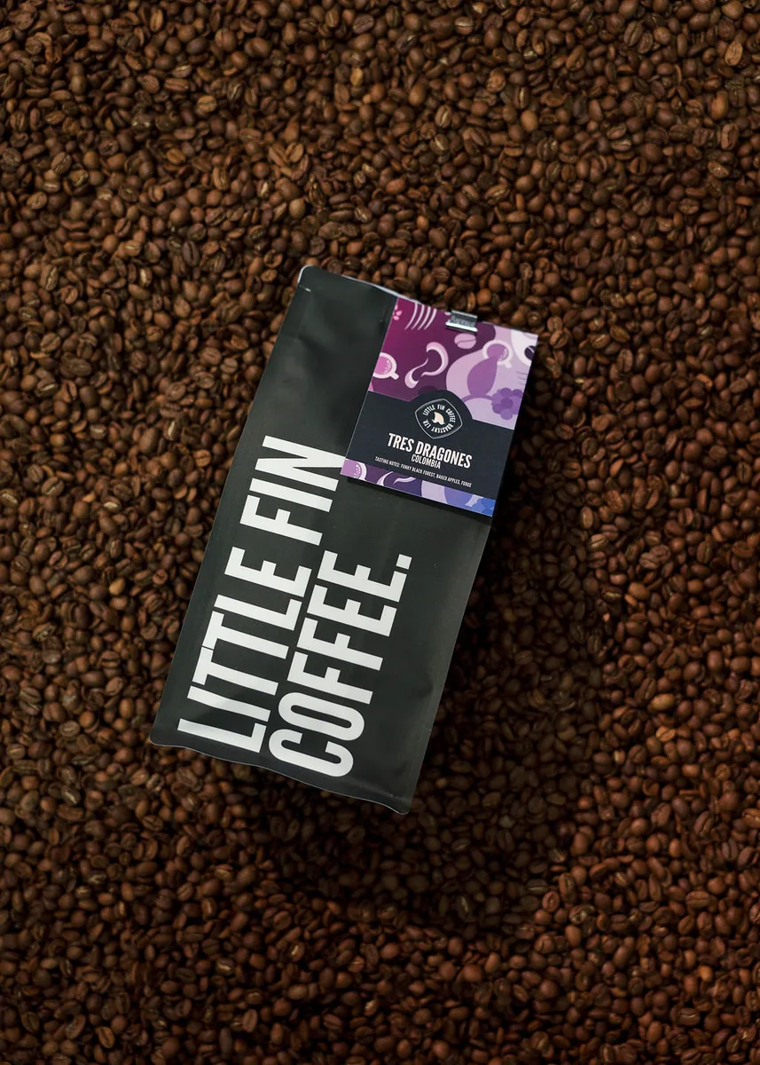 colombia 'tres dragones' | single origin coffee by little fin coffee roastery ltd
