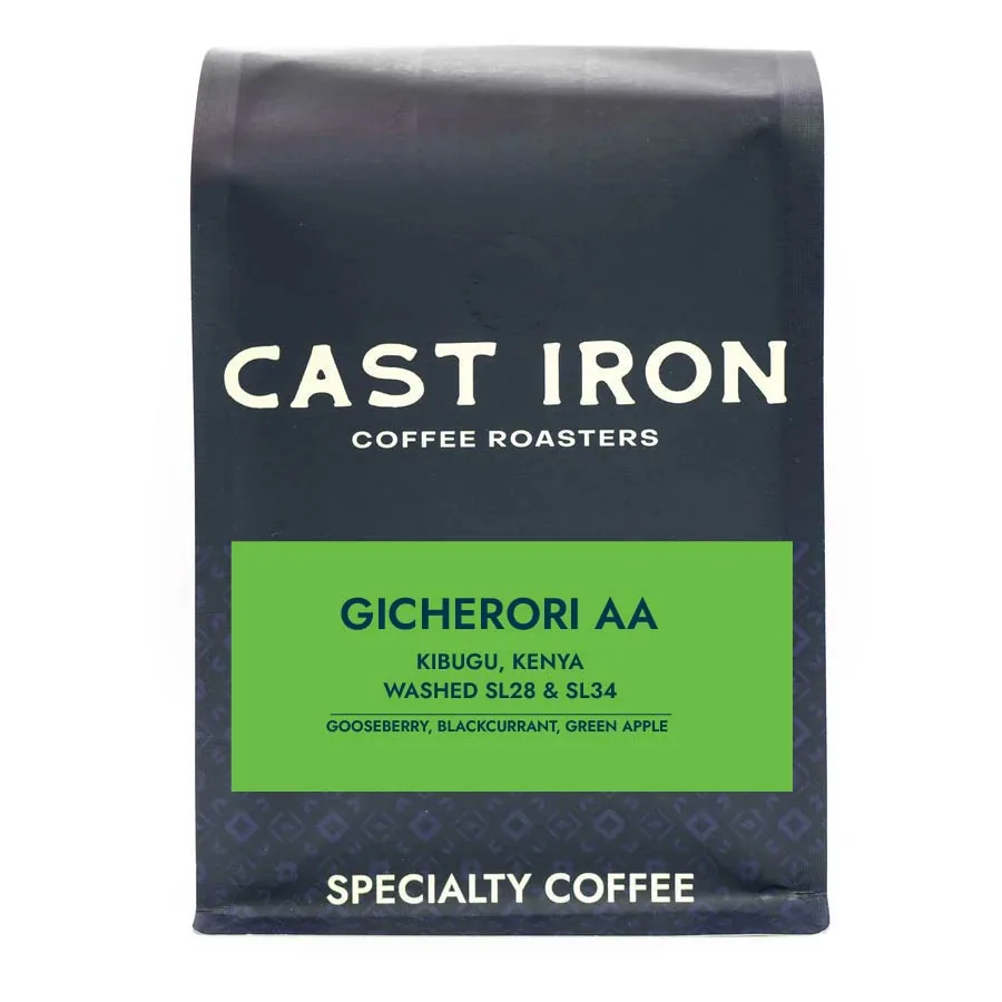 gicherori aa, kenya coffee by cast iron coffee roasters