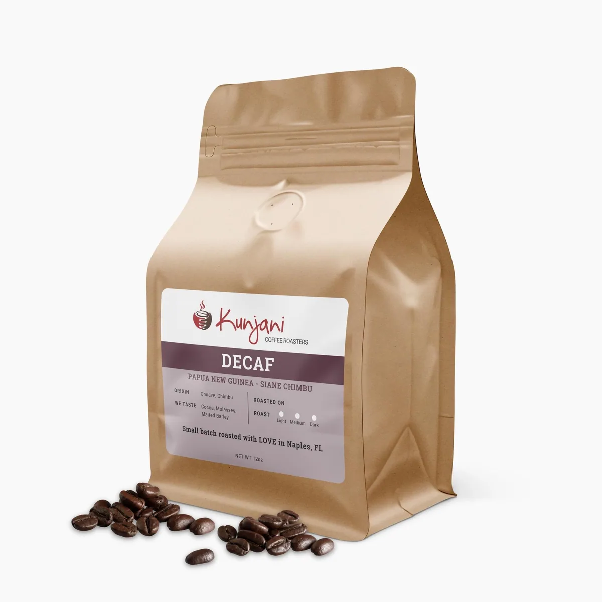 decaf papua new guinea coffee by kunjani craft coffee & gallery