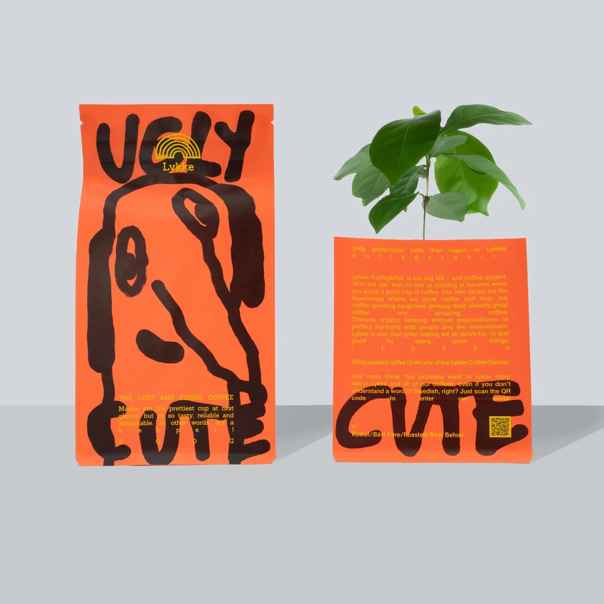 ugly cute 500g - uganda + brazil + peru coffee by lykke kaffegårdar