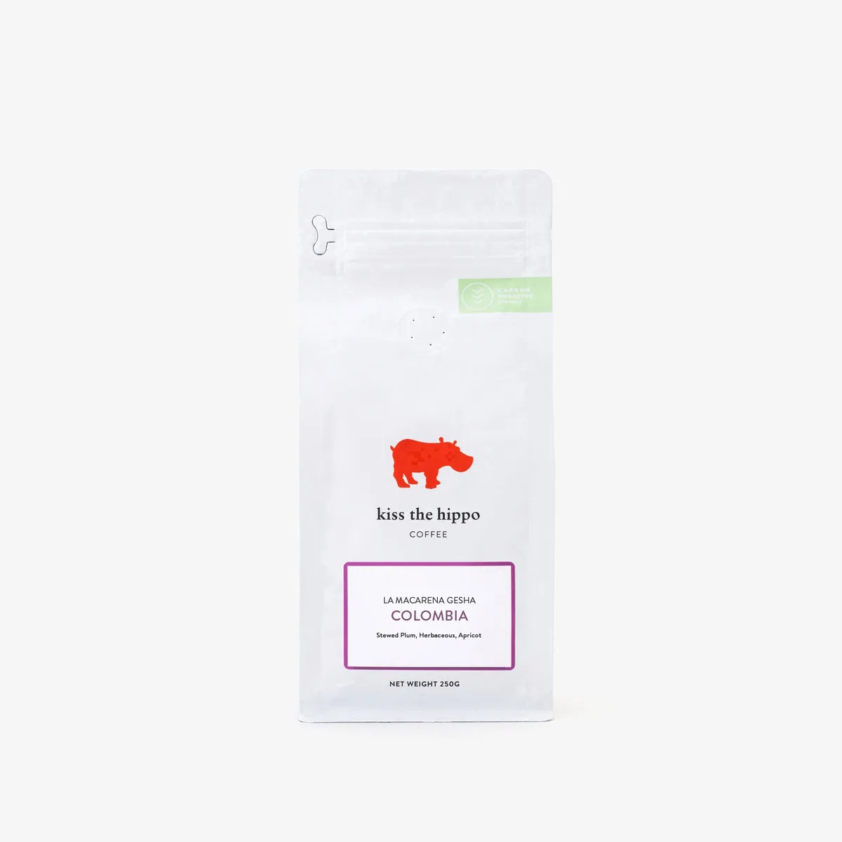colombia, la macarena gesha coffee by kiss the hippo roastery limited