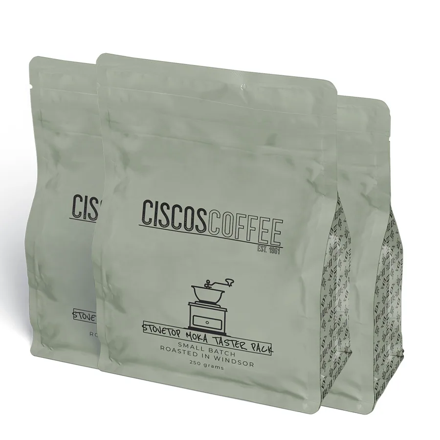 stovetop moka taster pack | 3x250gm coffee by ciscos coffee