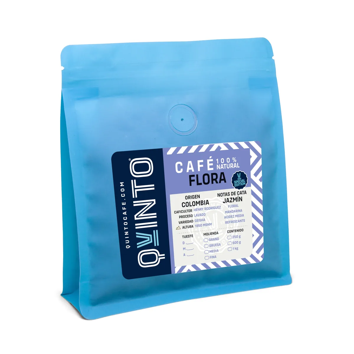 flora geisha de nariño colombia coffee by quinto café