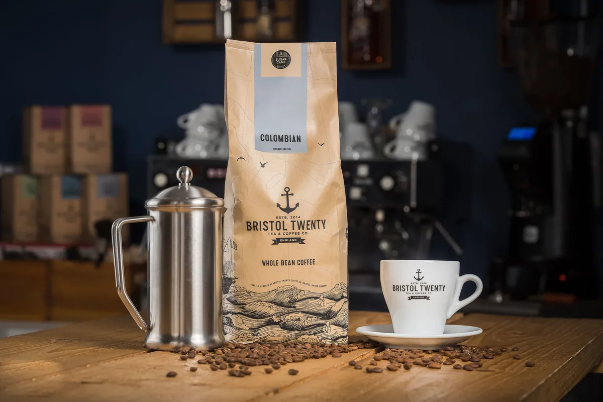 colombian – sugar cane decaffeinated coffee by bristol twenty coffee company ltd