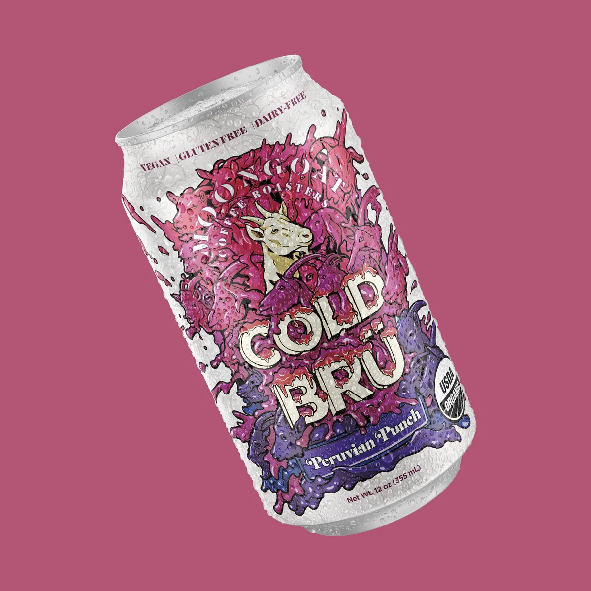 organic peruvian punch cold brü coffee by moongoat coffee wholesale & catering