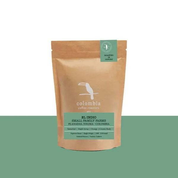 el indio microlot natural process (espresso roast) tolima, colombia coffee by colombia coffee roasters