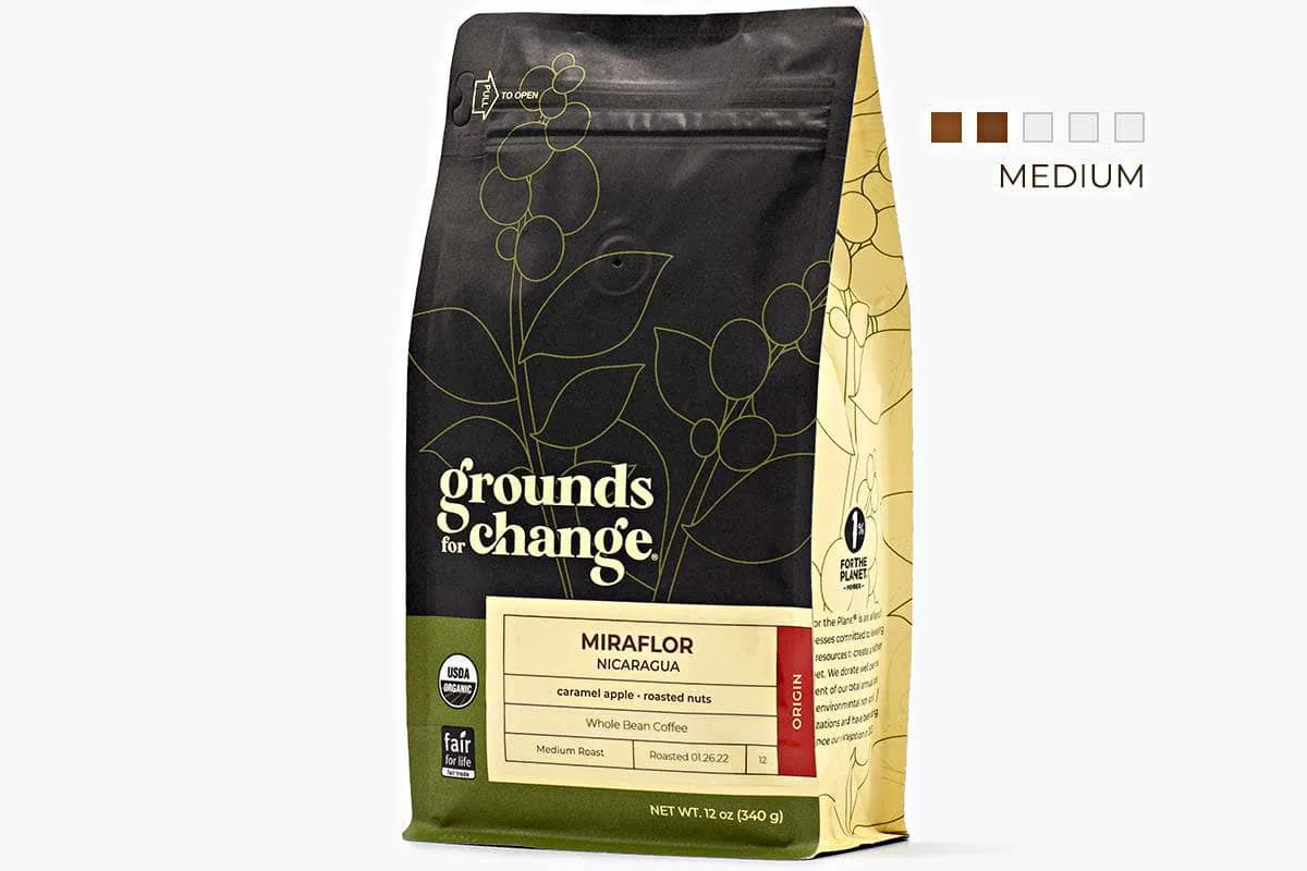 nicaragua "miraflor" coffee by grounds for change coffee