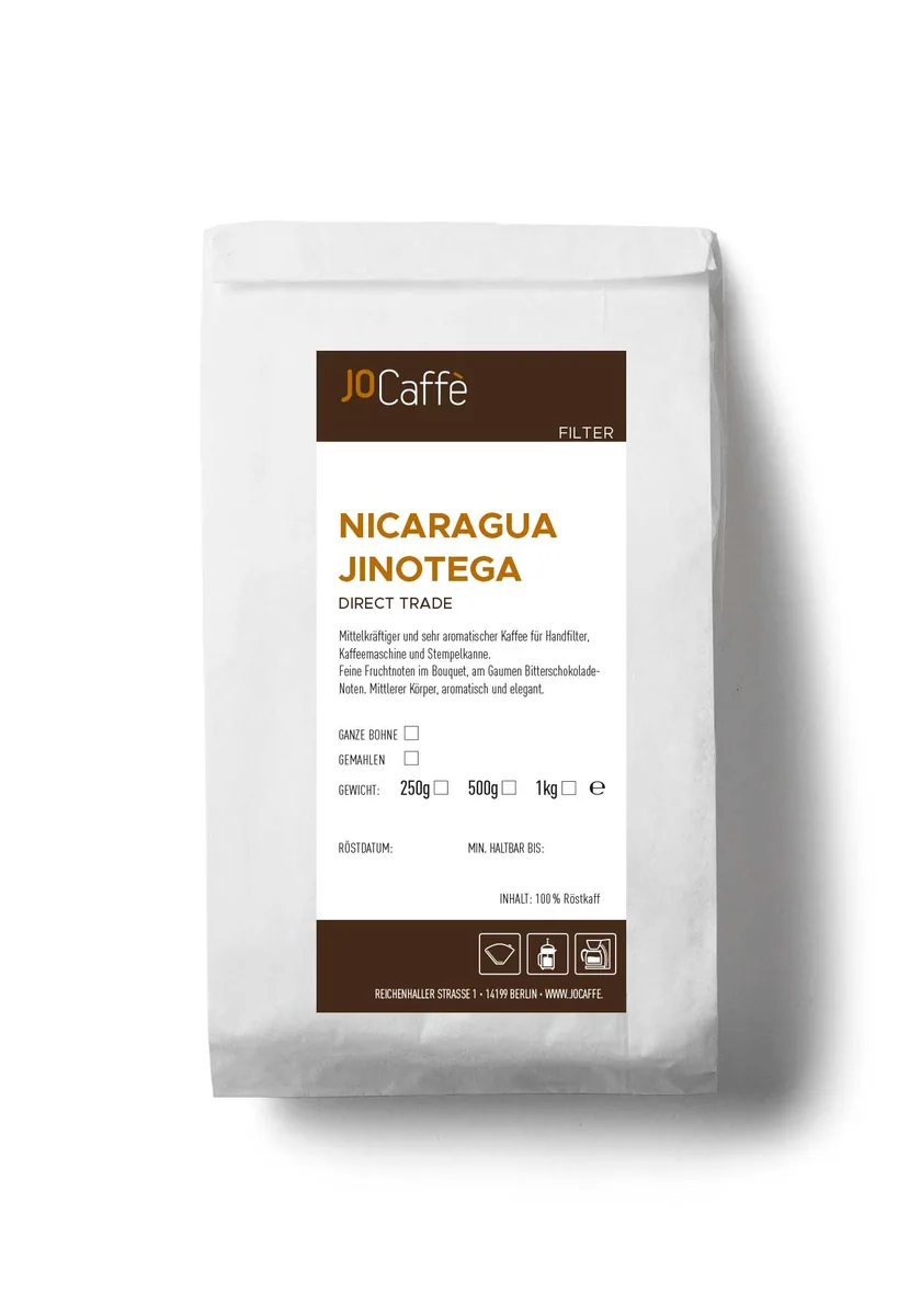 nicaragua coffee by jocaffè rösterei & maschinen