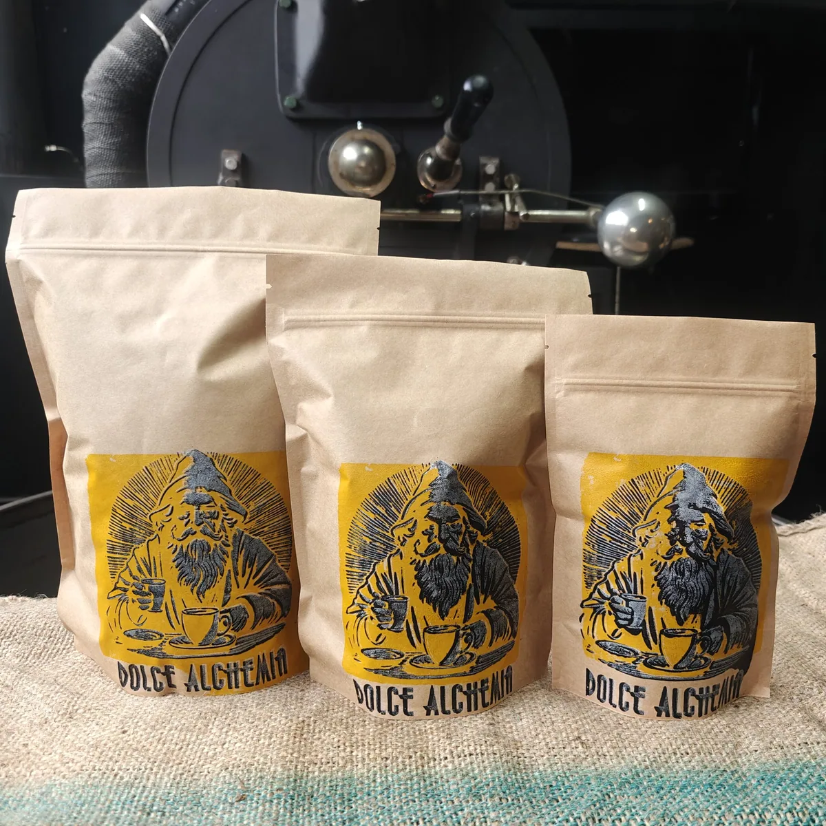 medium roast, fully washed java coffee by dolce alchemia coffee roasters