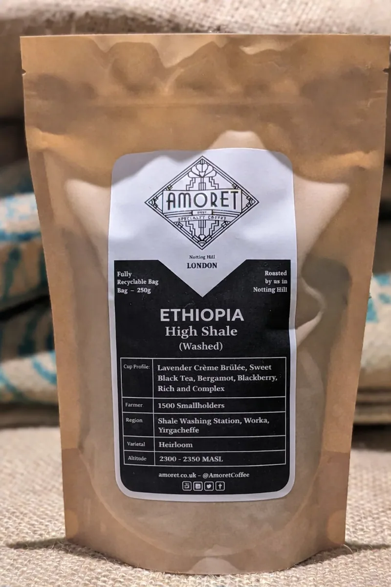 ethiopia high shale (washed) coffee by amoret coffee portobello