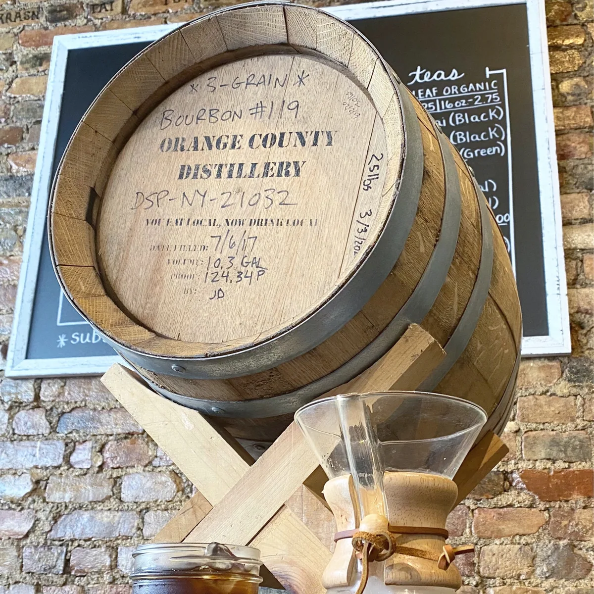 brazil bourbon barrel aged coffee by valkyrie coffee roasters