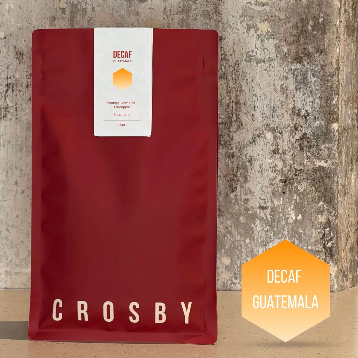 decaf, guatemala coffee by crosby coffee oxford road