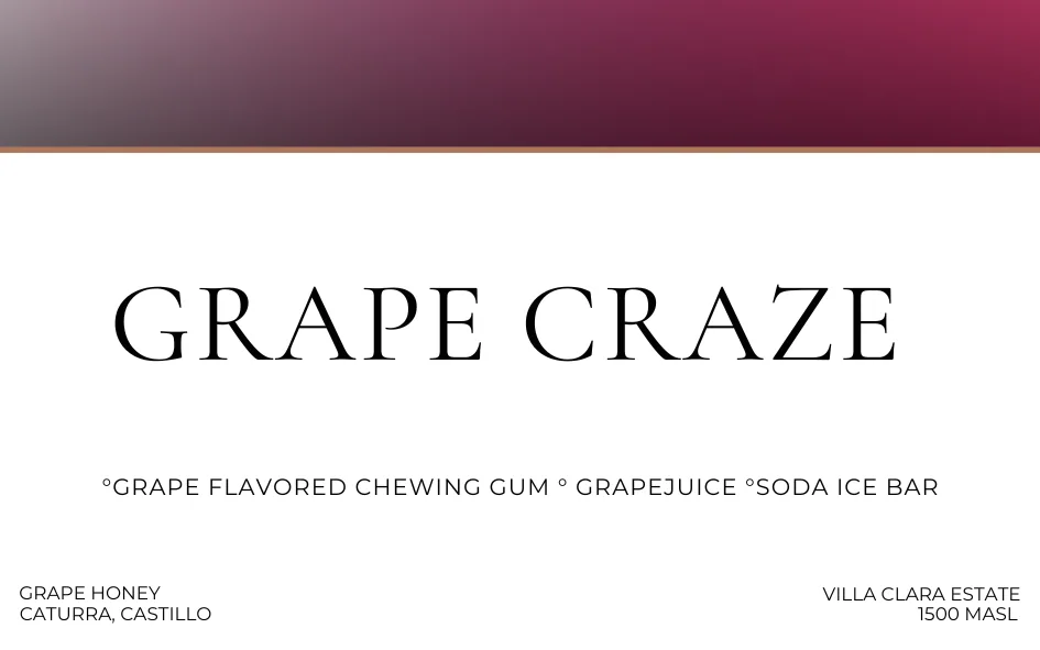 grape craze - colombia coffee by degree c cafe + roastery
