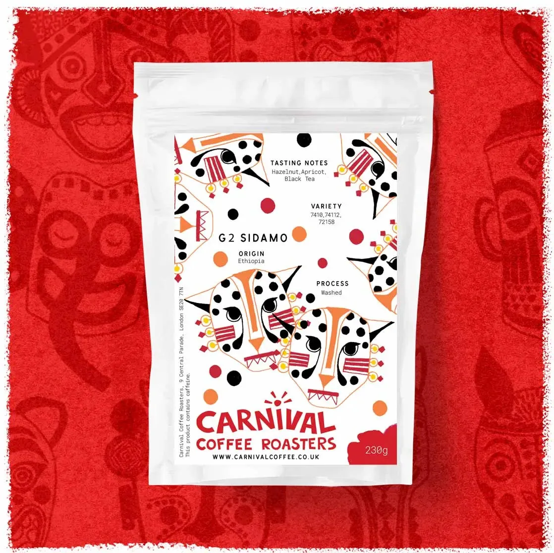 espresso - g2, sidamo, ethiopia - hazelnut, apricot, black tea coffee by carnival coffee roasters