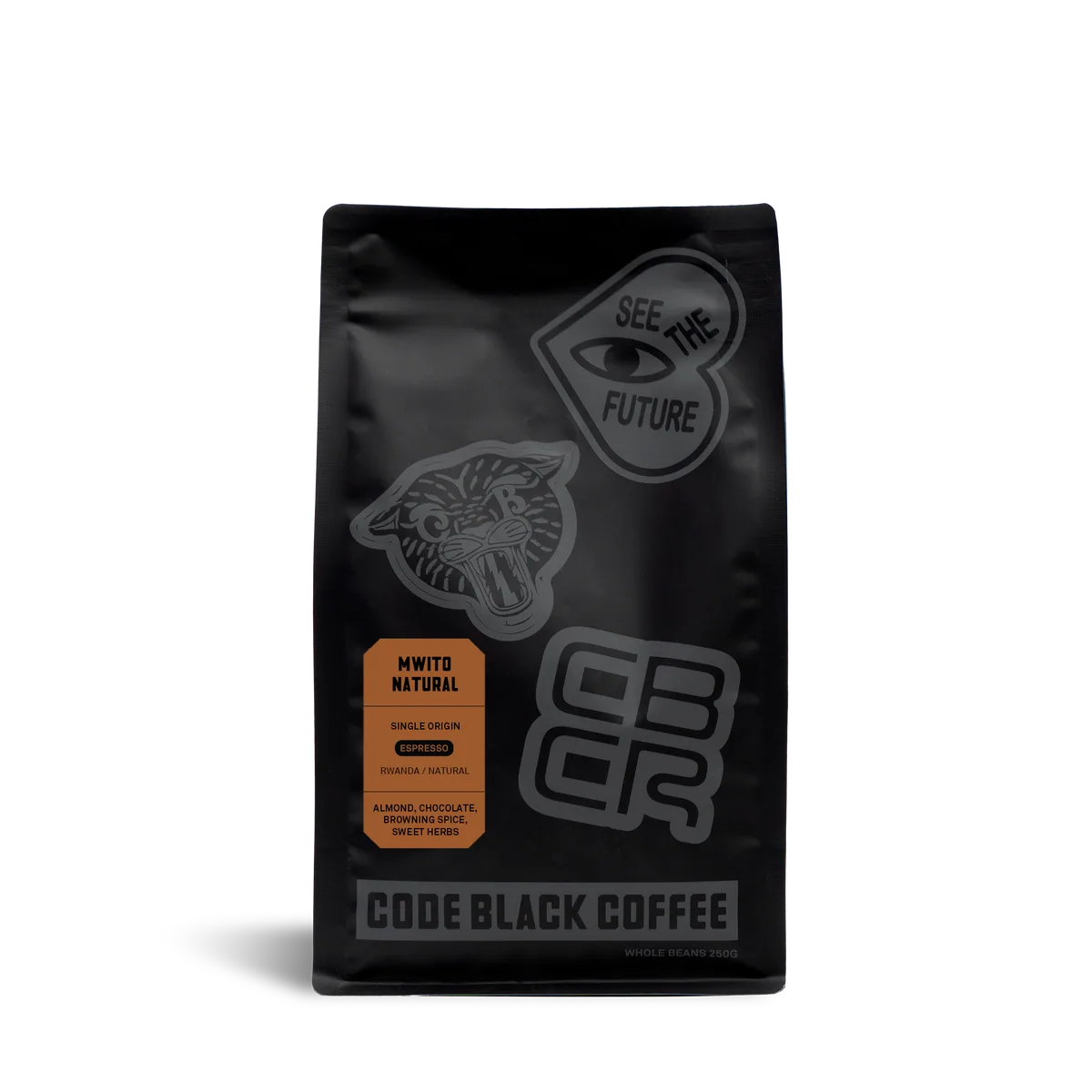 rwanda mwito natural espresso - single origin coffee by code black