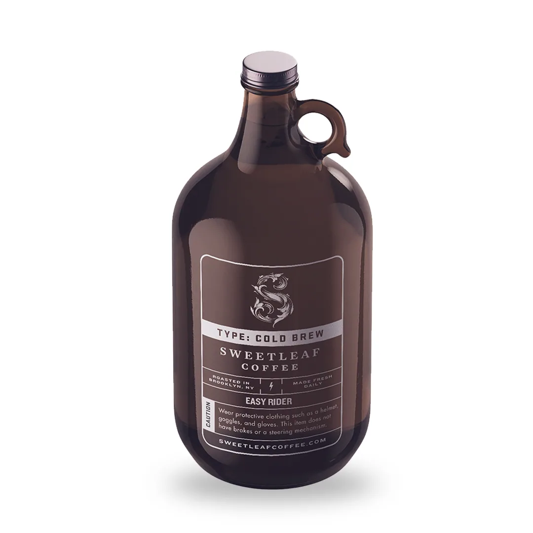 easy rider cold brew 64oz coffee by sweetleaf coffee roasters