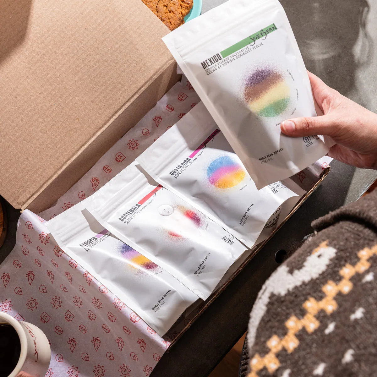 single origin sample box coffee by joe bean roasters