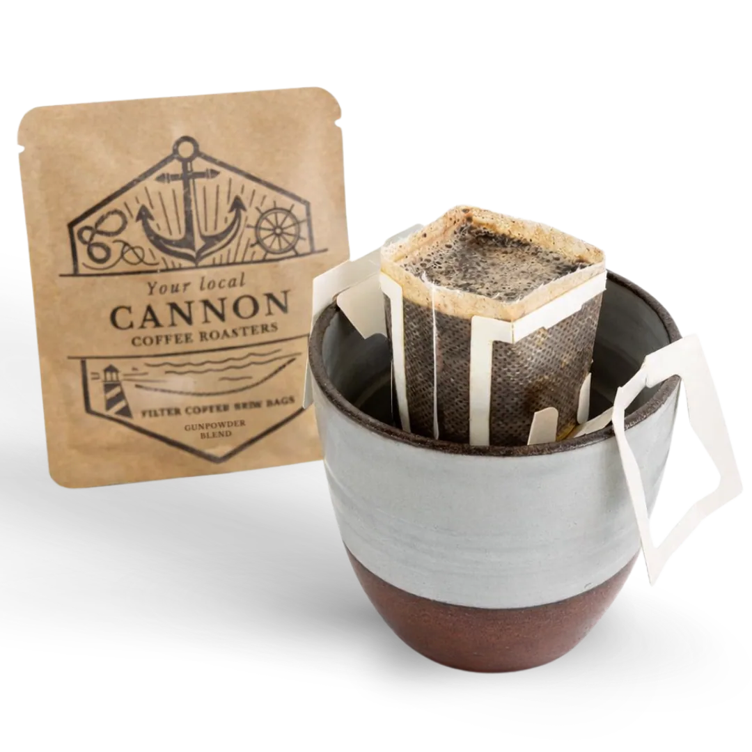 brew bags - gunpowder blend - case of 10 coffee by cannon coffee roasters