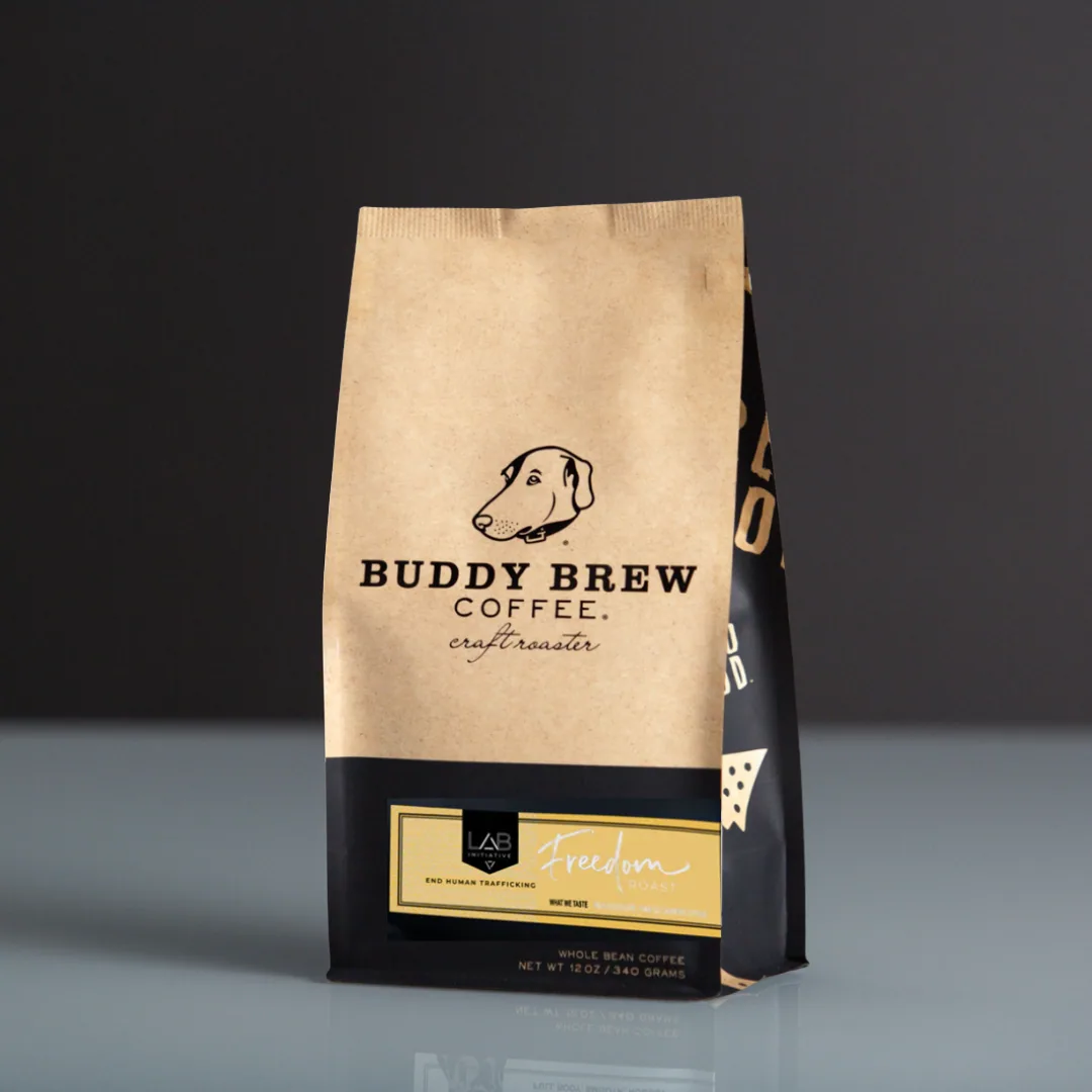 freedom roast - life and beauty initiative coffee by buddy brew coffee