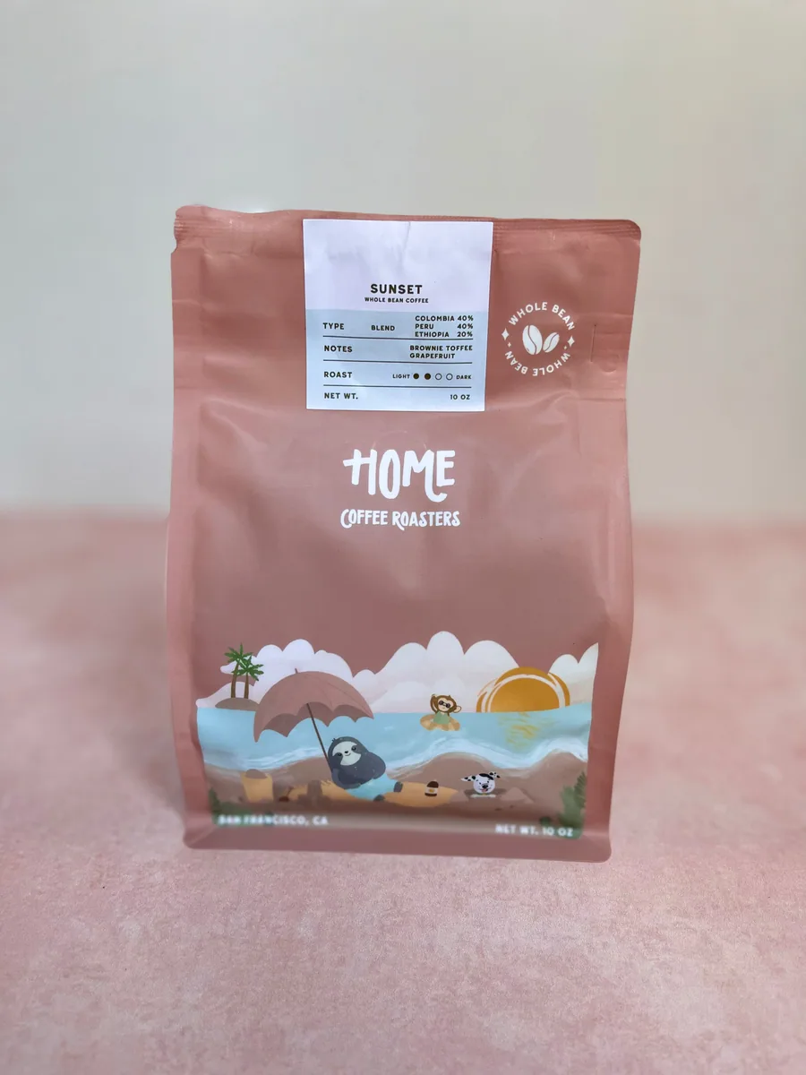 sunset blend coffee by home coffee roasters
