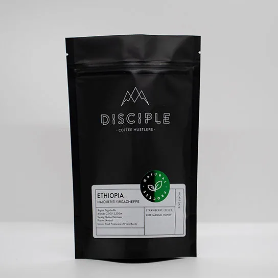 ethiopia - halo beriti yirgacheffe / natural coffee by disciple roasters