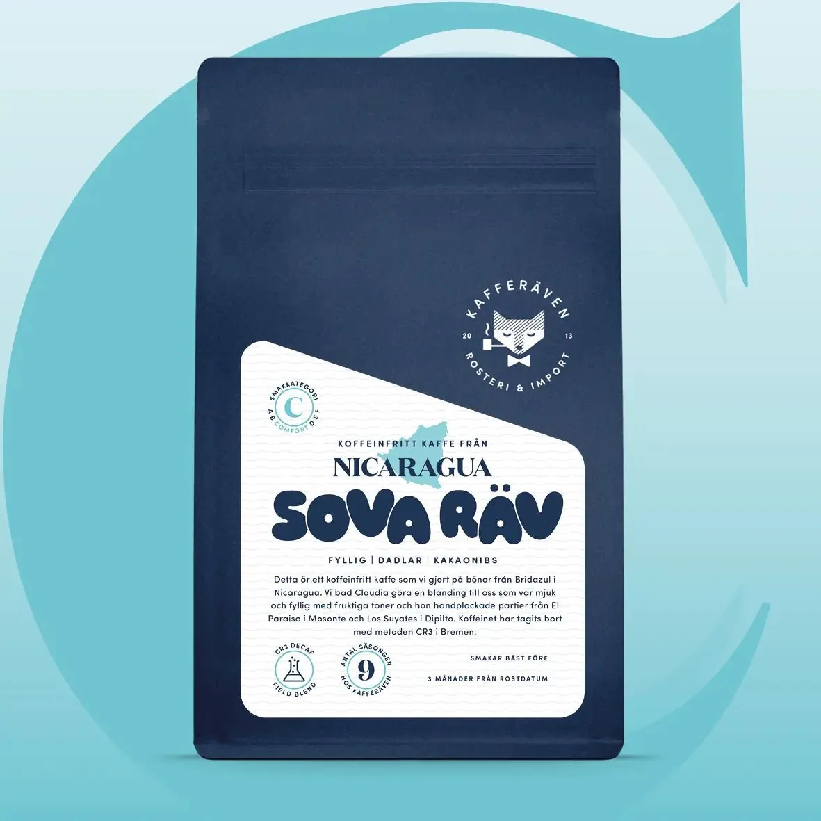 sova räv - koffeinfritt kaffe från bridazul nicaragua coffee by kafferäven
