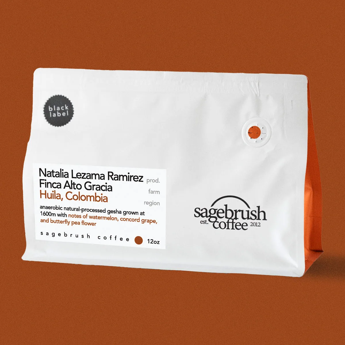 natalia lezama ramirez • anaerobic natural-processed gesha coffee by sagebrush coffee shop & roastery