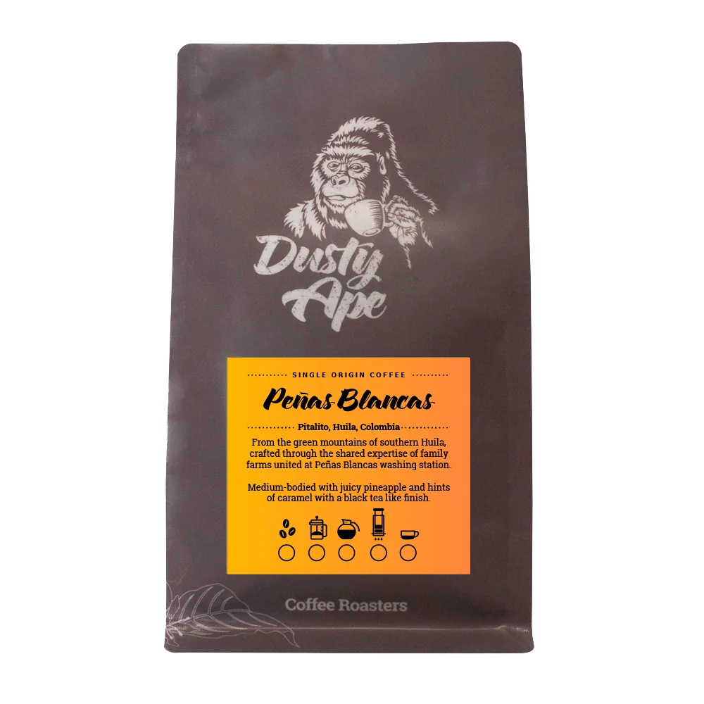 colombia peñas blancas coffee by dusty ape coffee roastery & coffee bar